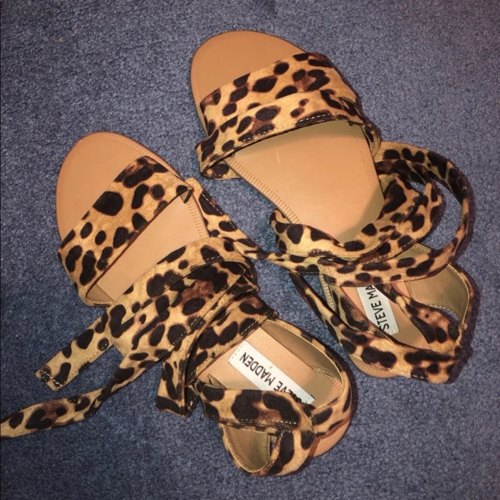 Steve Madden Reputation Sandals Leopard Print